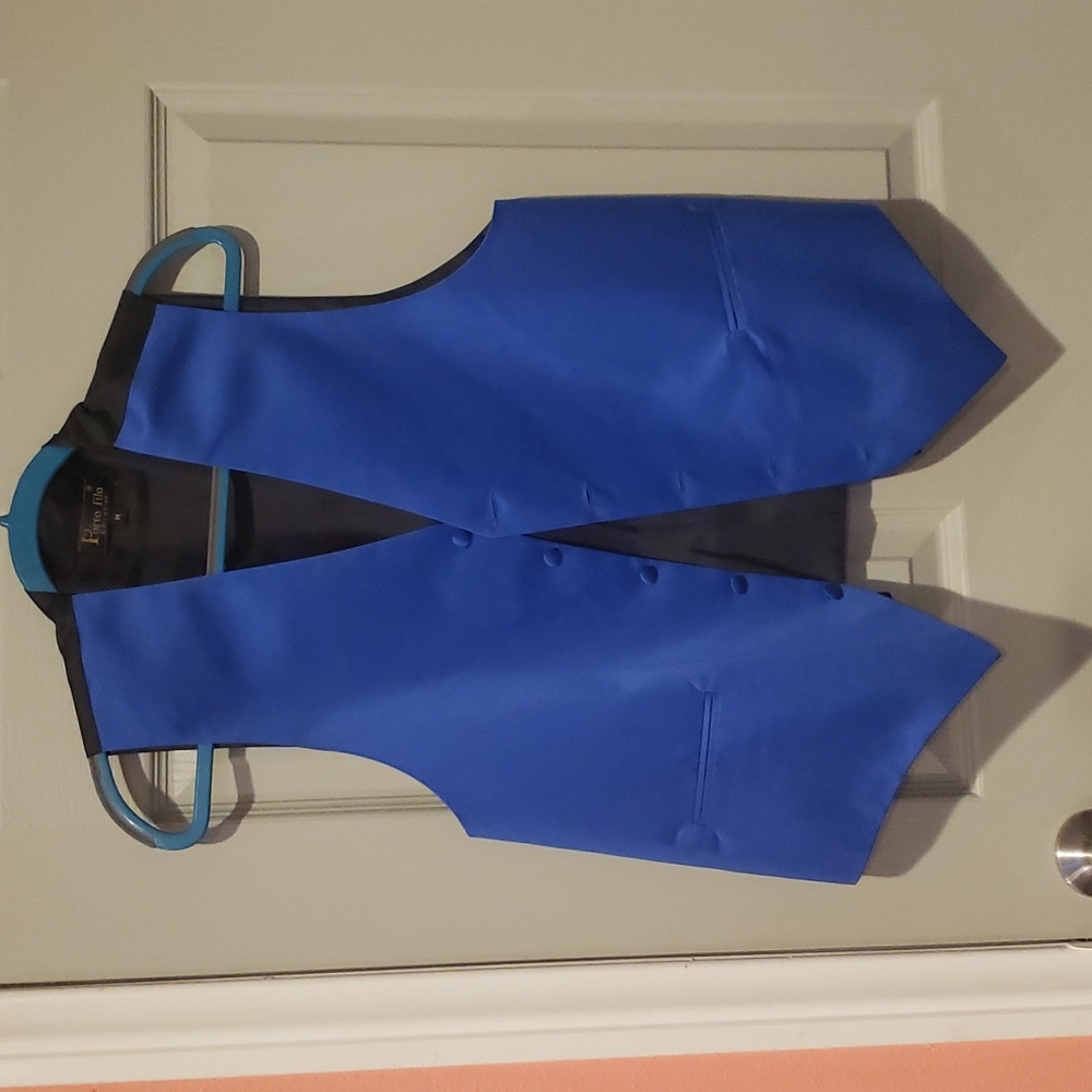 Porto Filo Royal blue vest, size M